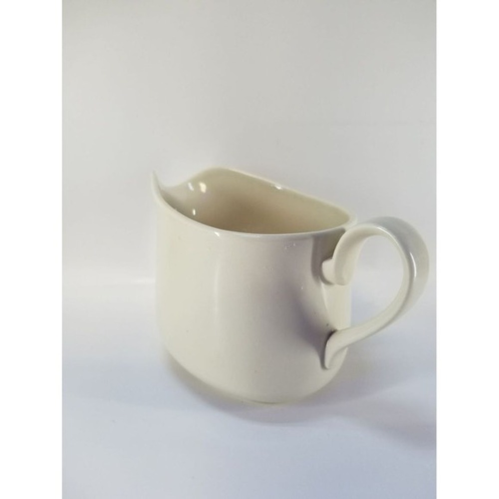 Corning Cream Pitcher White Stoneware B1-TY Vintage Microwave Safe Ceramic - Picture 3 of 10